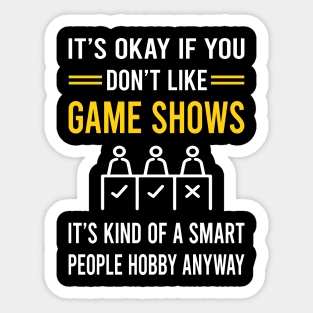 Smart People Hobby Game Shows TV Show Sticker